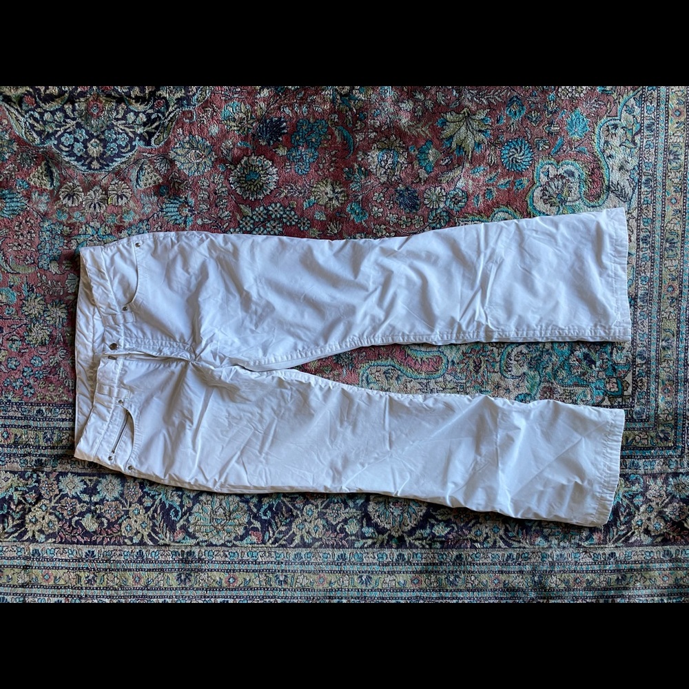 Women’s White Bogner Ski Pants - 10 Long